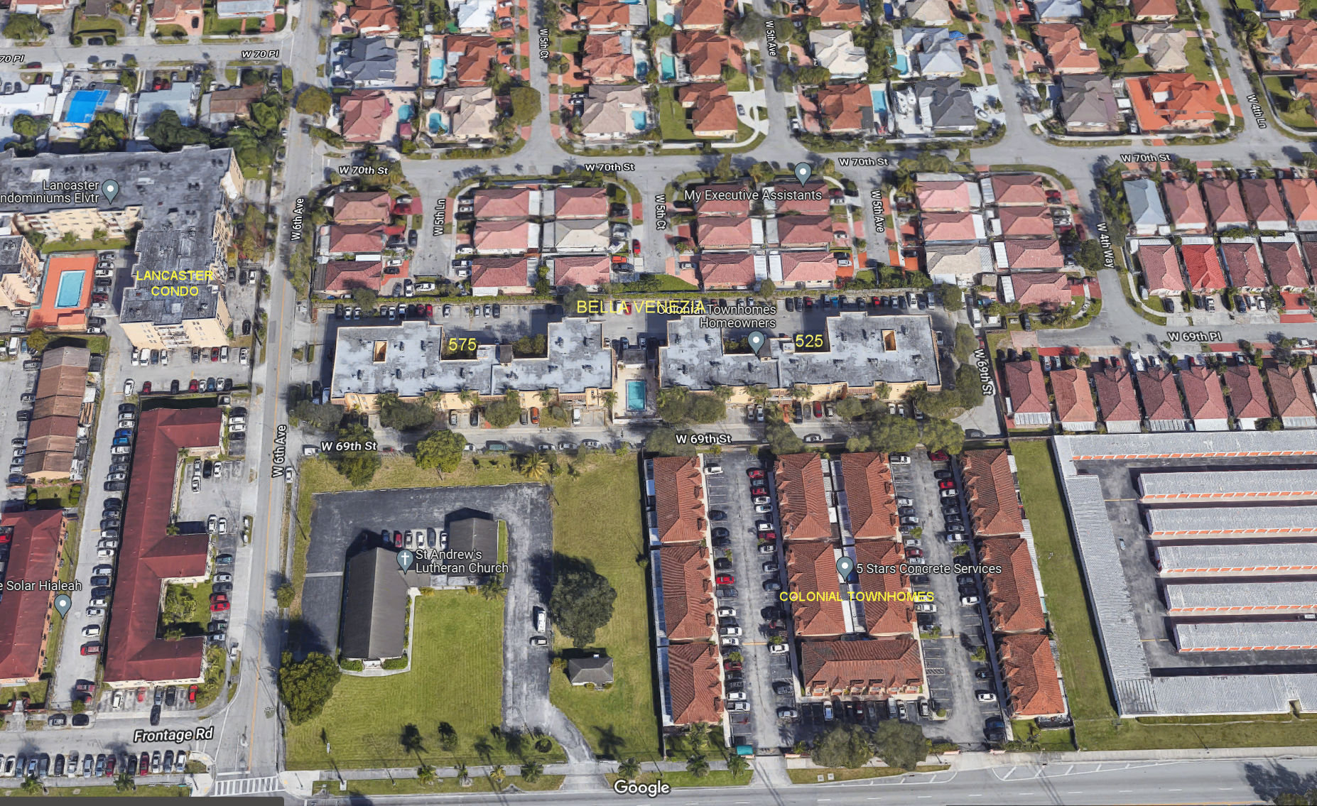 Aerial photo of Bella Venezia (525&575)