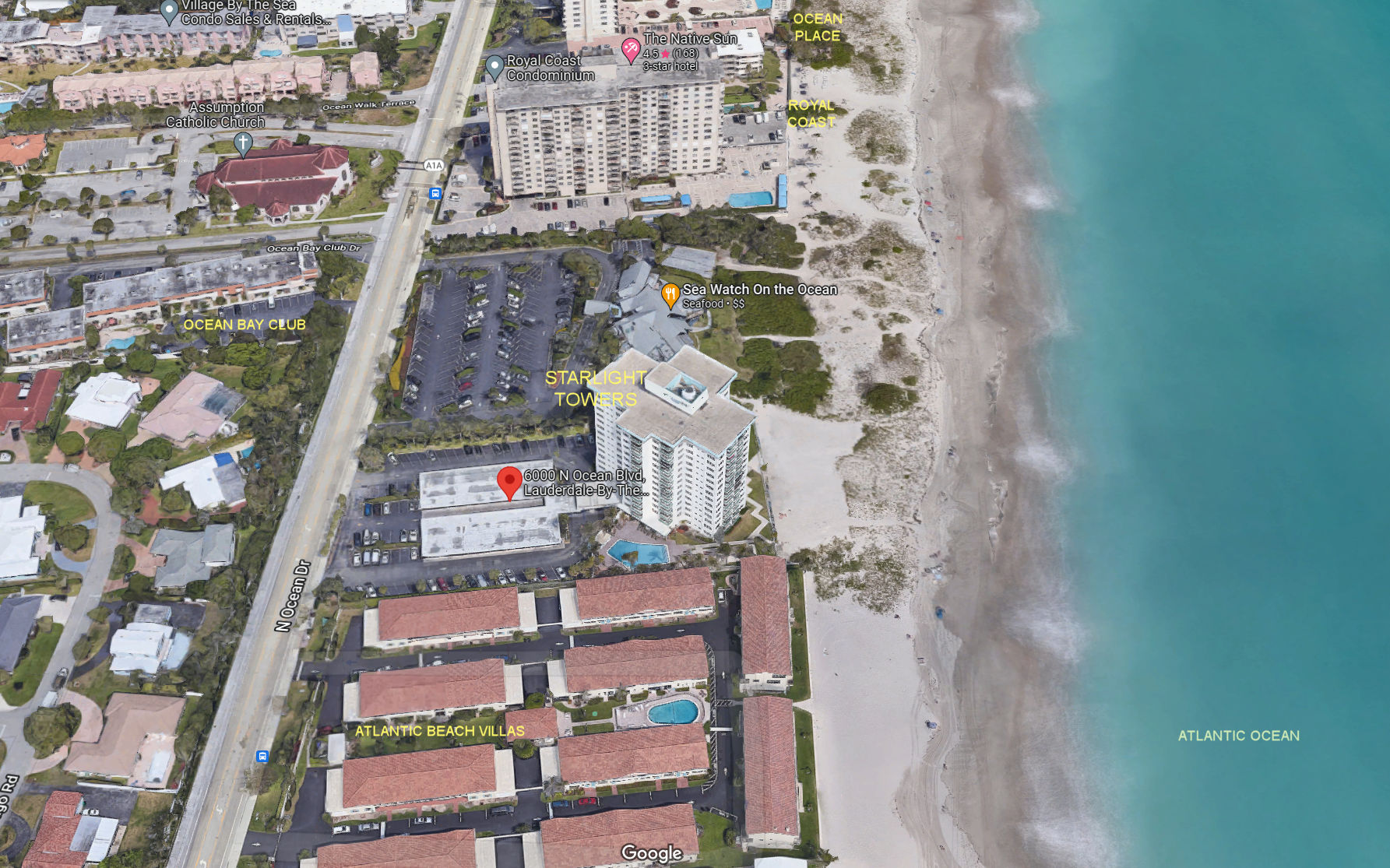 Aerial photo of Starlight Towers