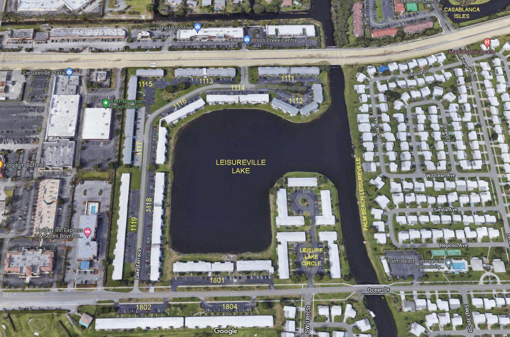 Aerial photo of Leisurevilla Lake (A to O)