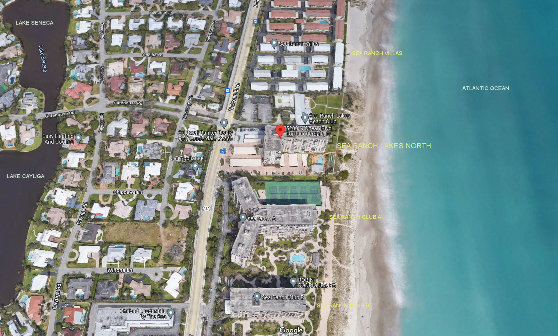 Aerial photo of Sea Ranch Lakes North