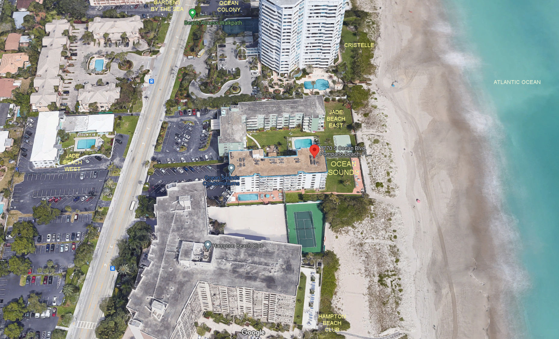 Aerial photo of Ocean Sounds