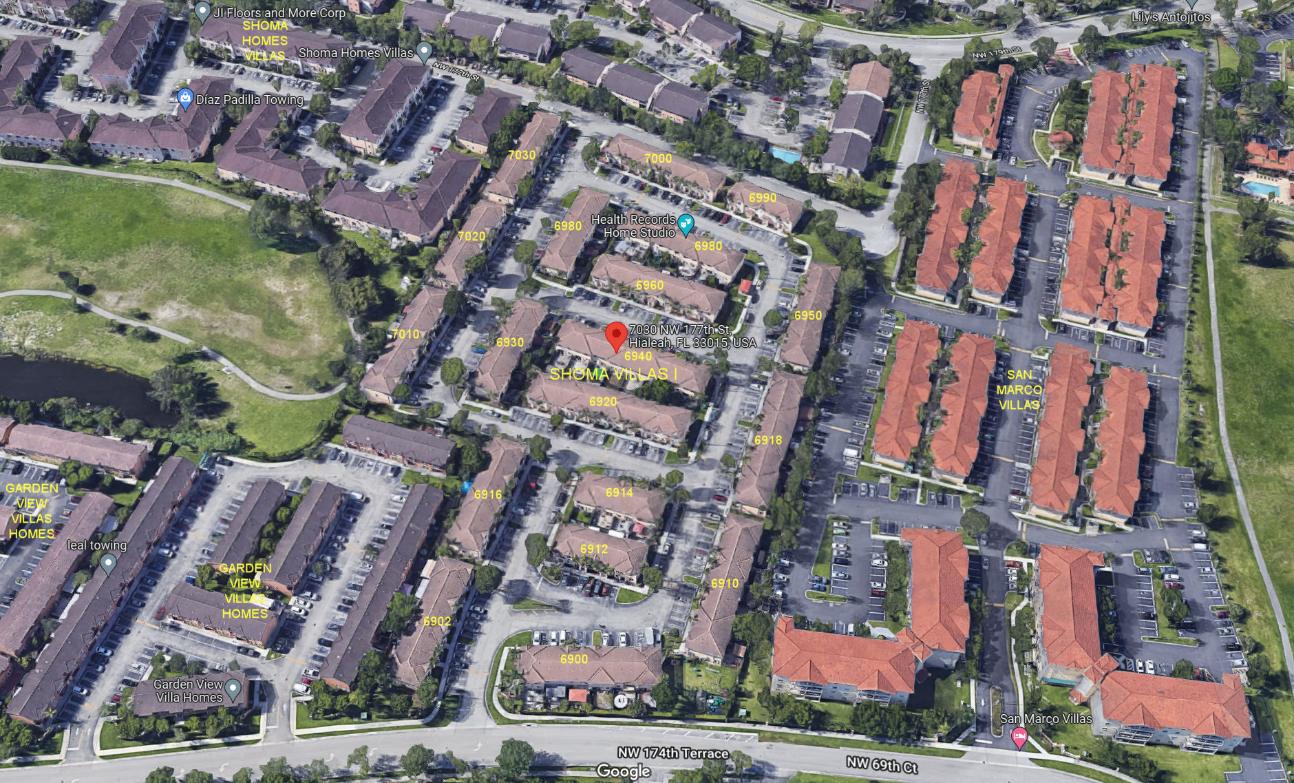 Aerial photo of Shoma Homes Villas I