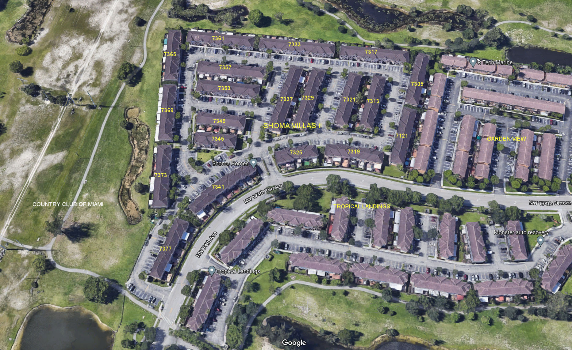 Aerial photo of Shoma Villas II