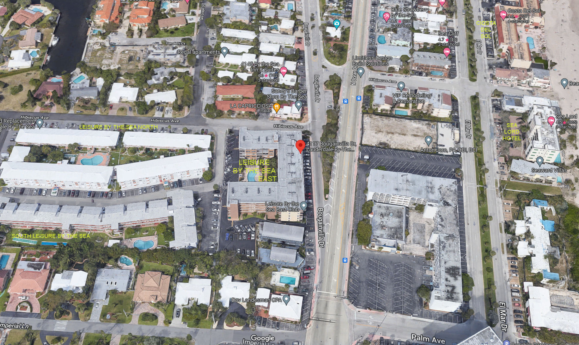 Aerial photo of Leisure by the Sea East