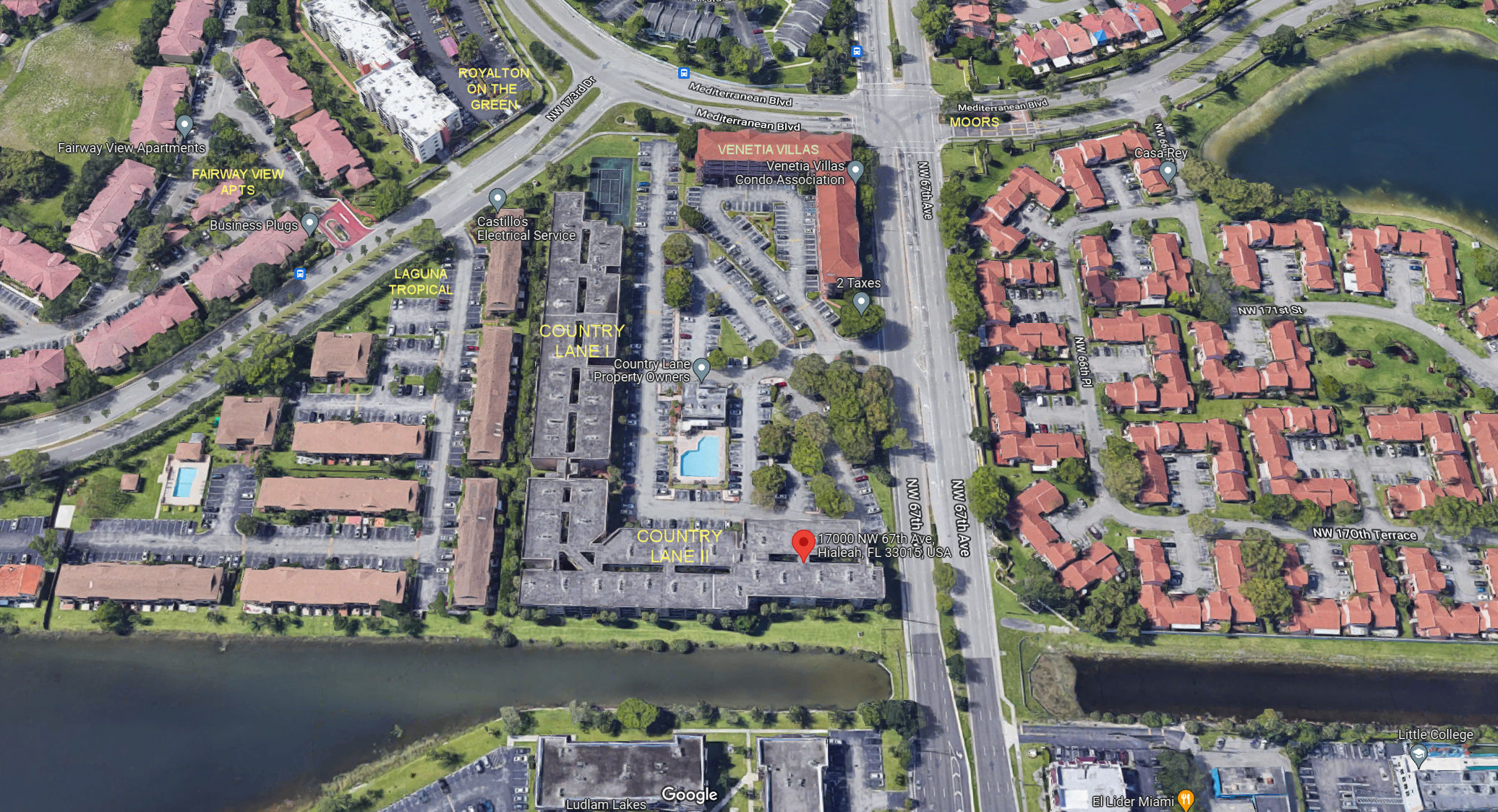 Aerial photo of Country Lane I & II