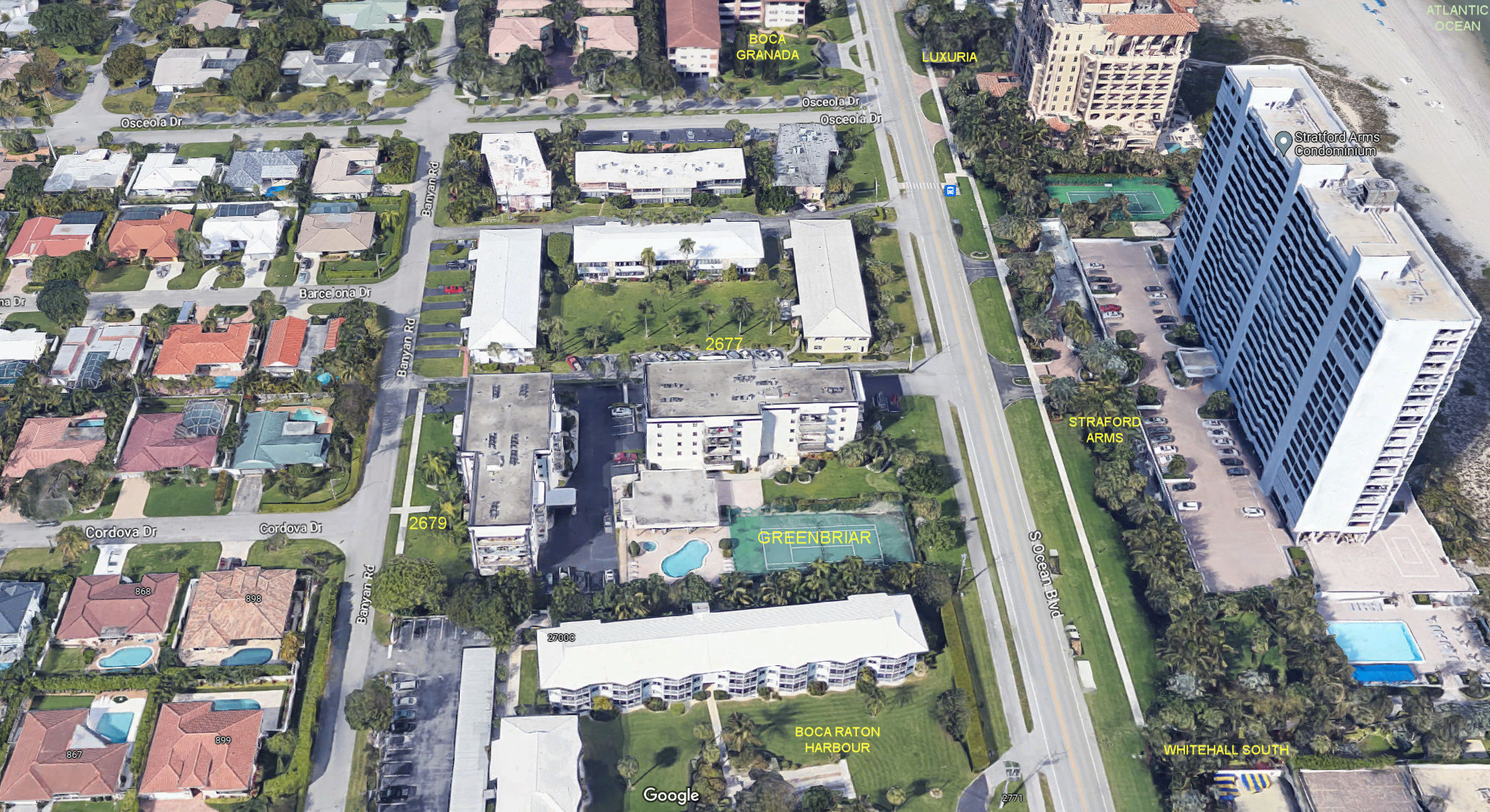 Aerial photo of Greenbriar (2677&2679)