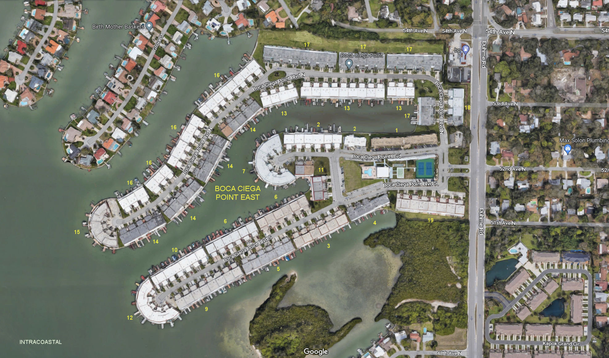 Aerial photo of Boca Ciega Point East
