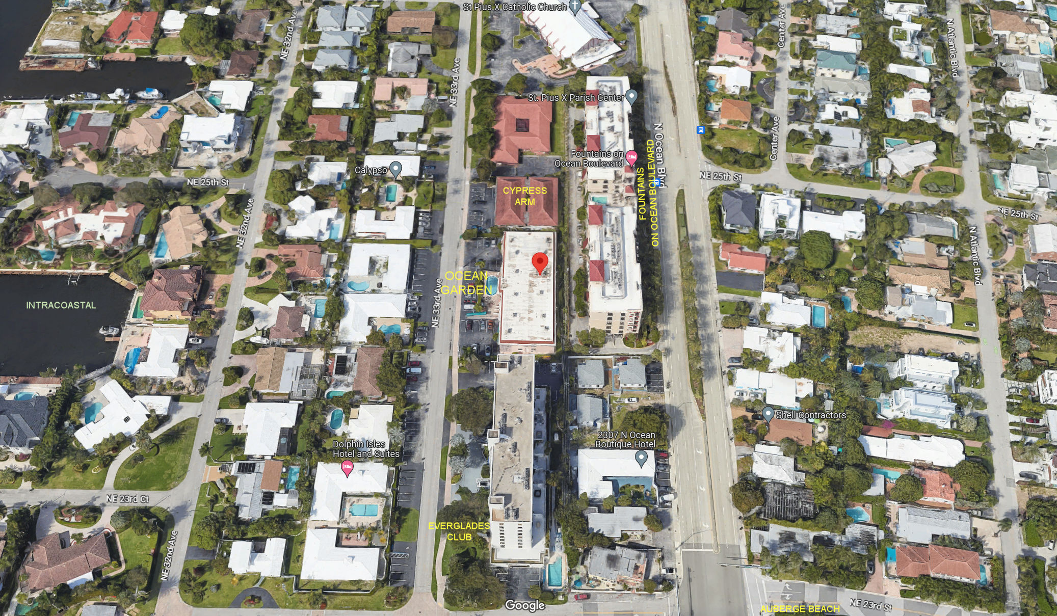 Aerial photo of Ocean Garden