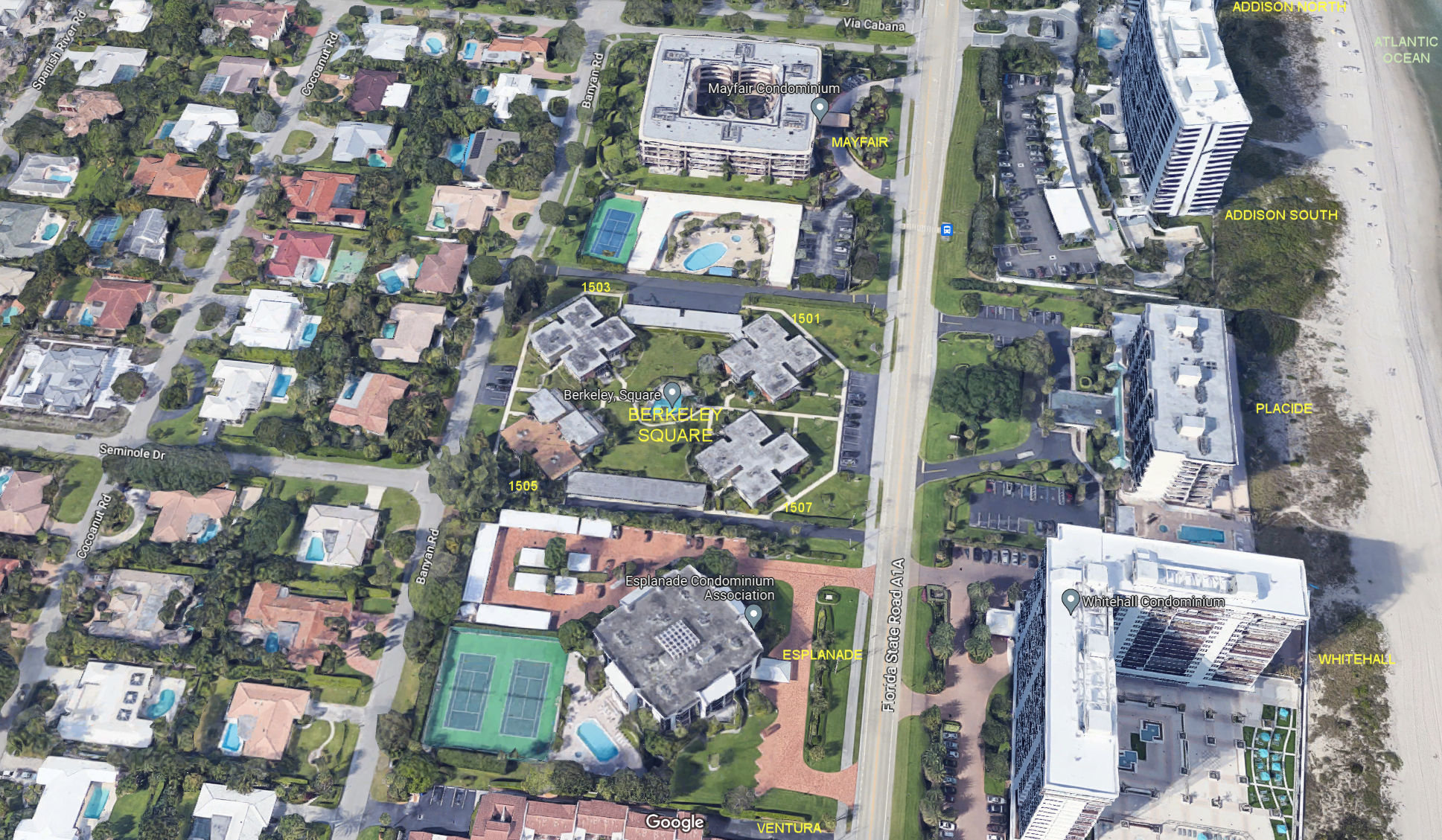 Aerial photo of Berkeley Square