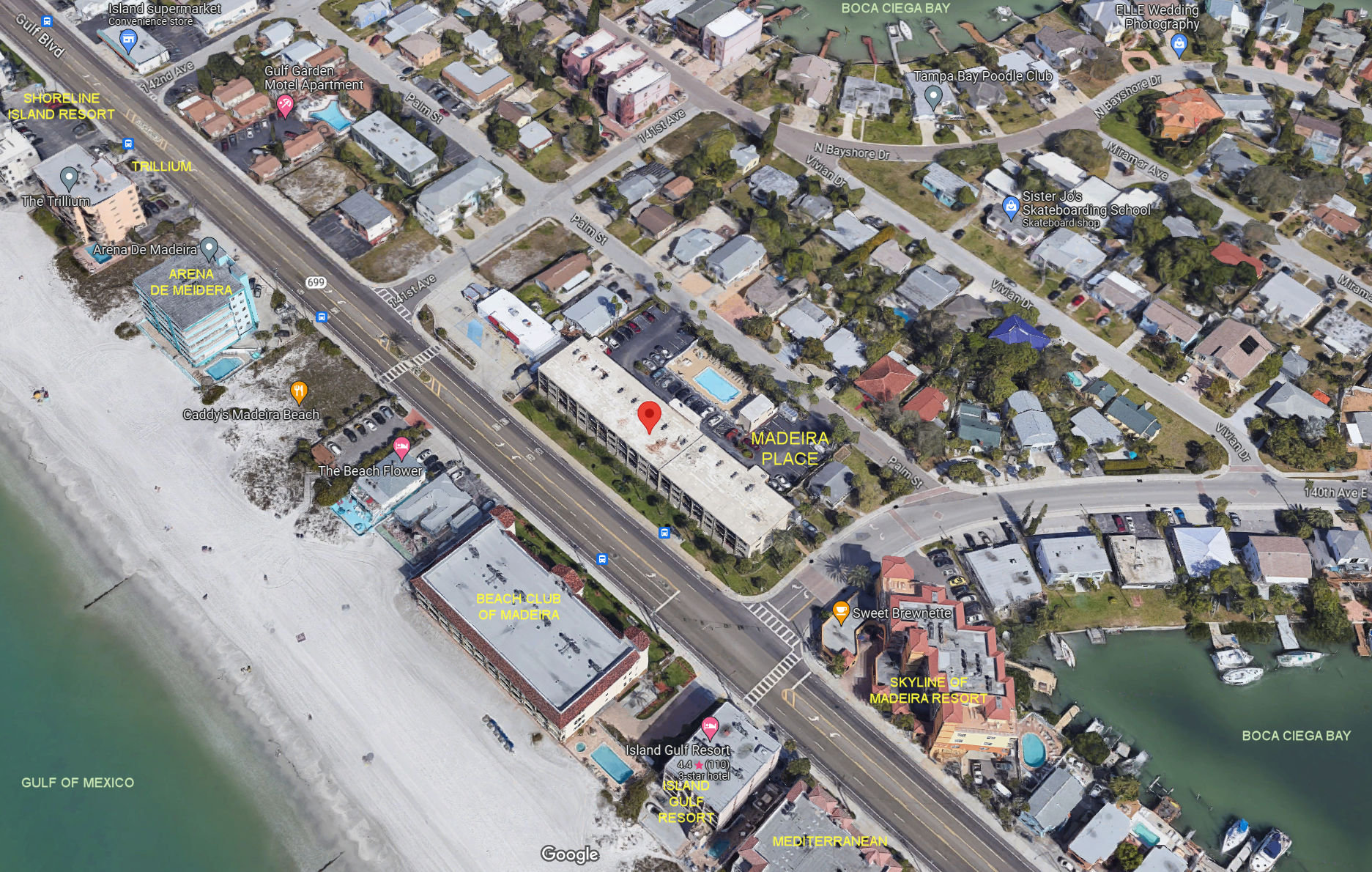 Aerial photo of Madeira Place