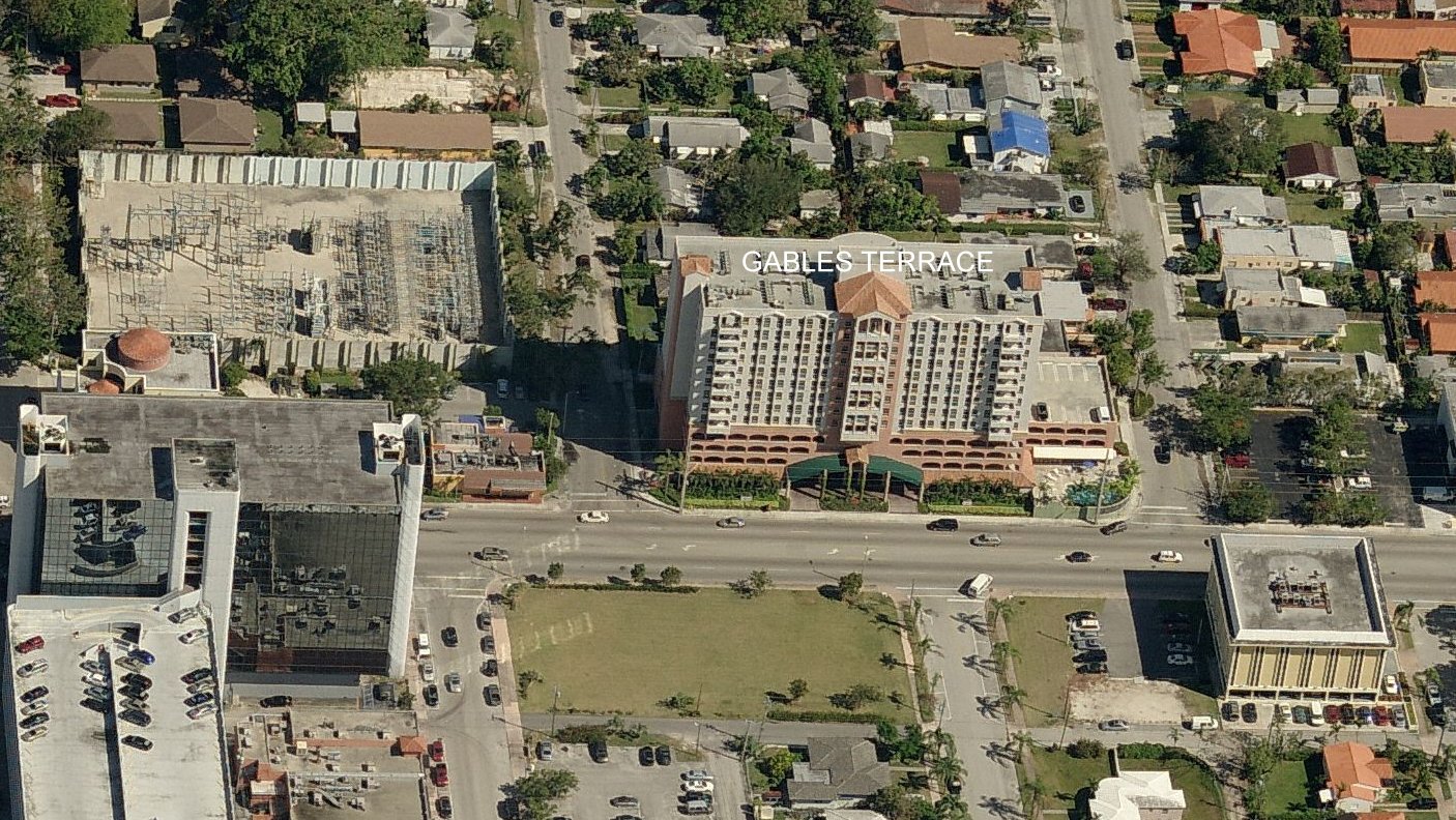 Aerial photo of Gables Terraces