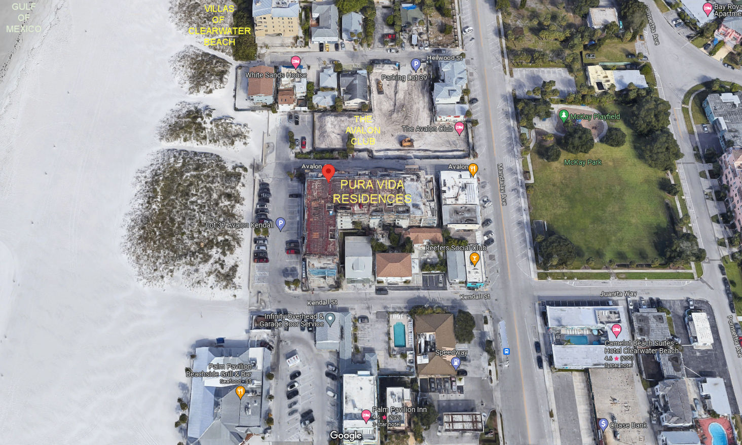 Aerial photo of Pura Vida Residences