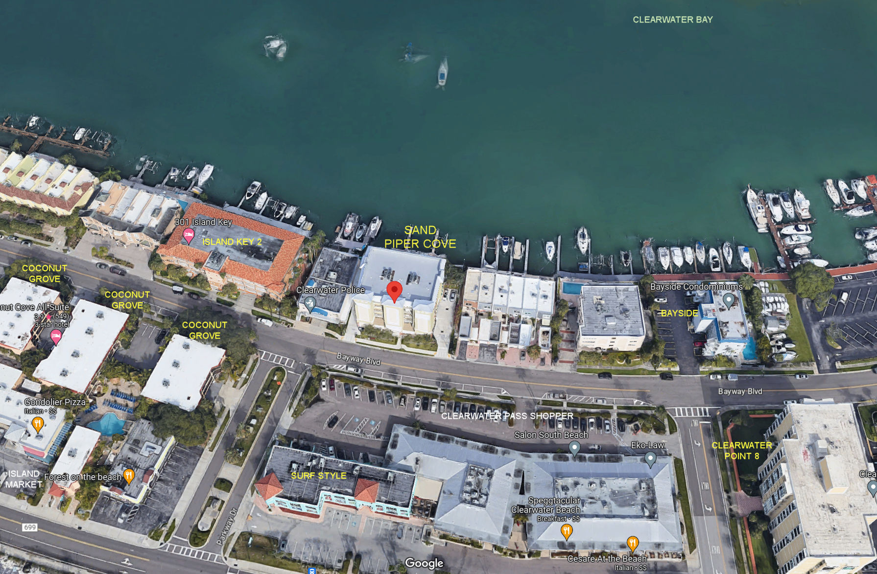 Aerial photo of Sandpipers Cove