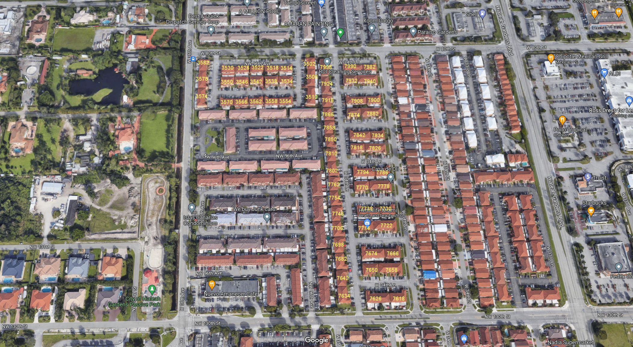 Aerial photo of el Prado XV