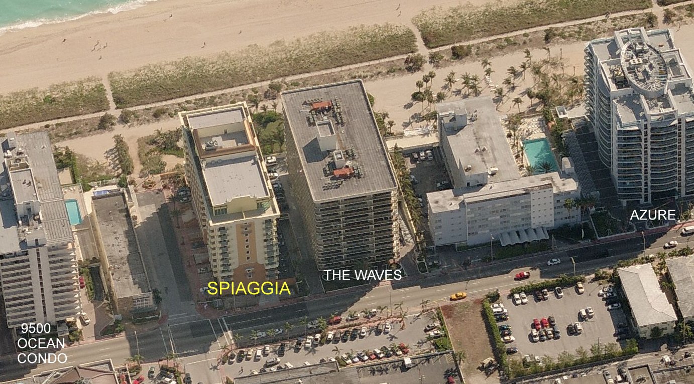 Aerial photo of Spiaggia