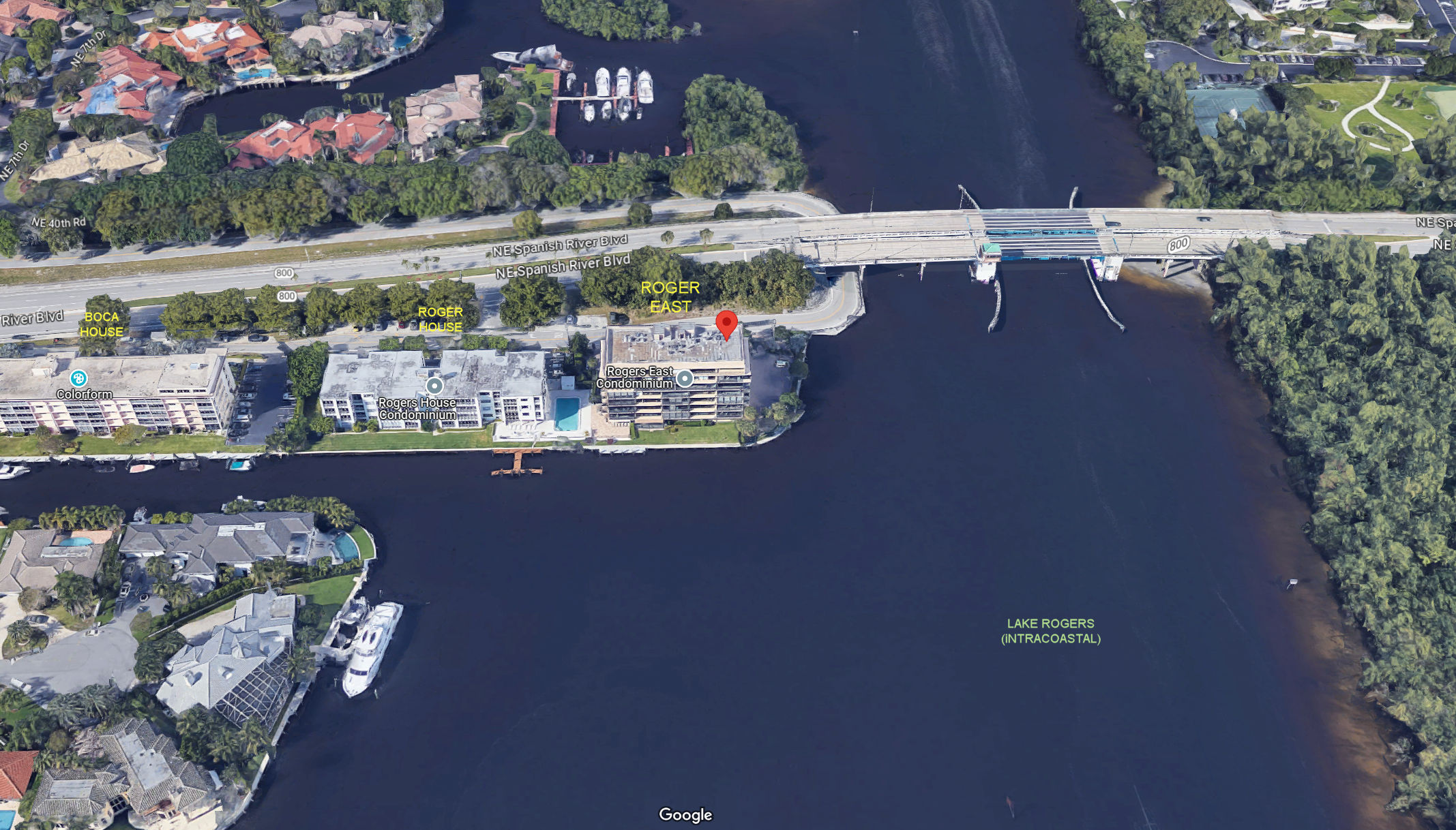 Aerial photo of Roger East