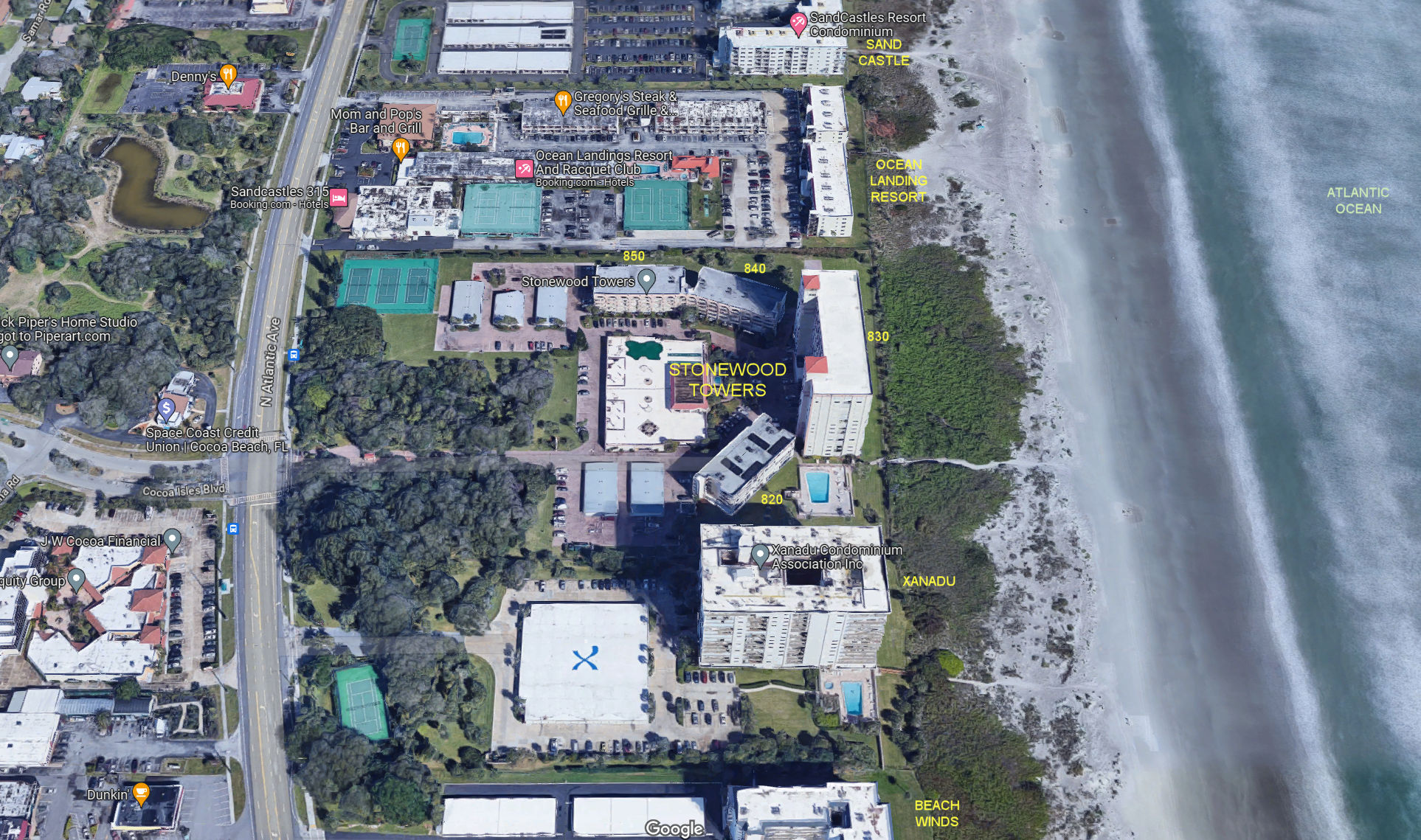 Aerial photo of Stonewood Towers 820 830 840 & 850