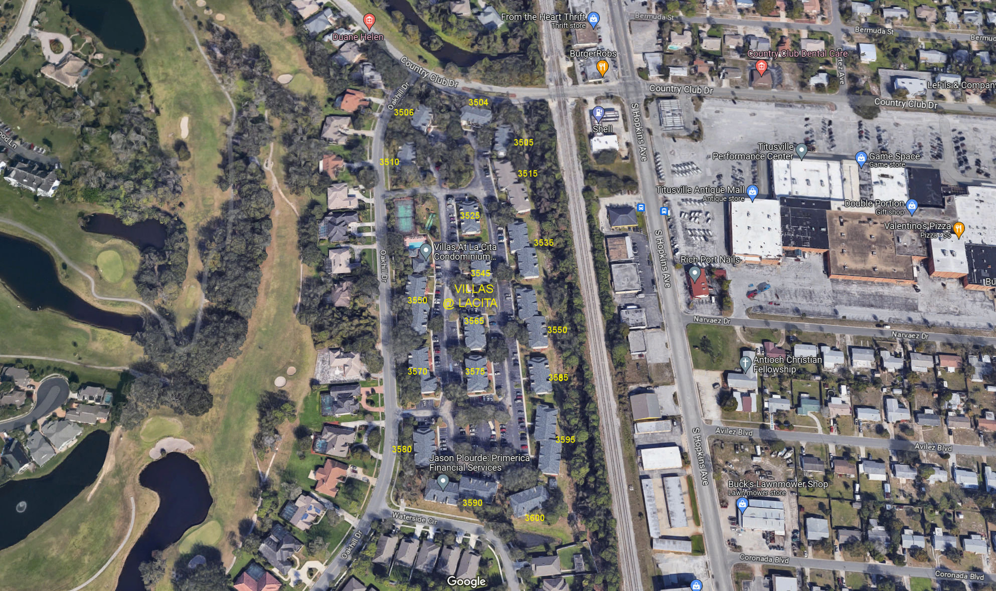 Aerial photo of Villas at Lacita