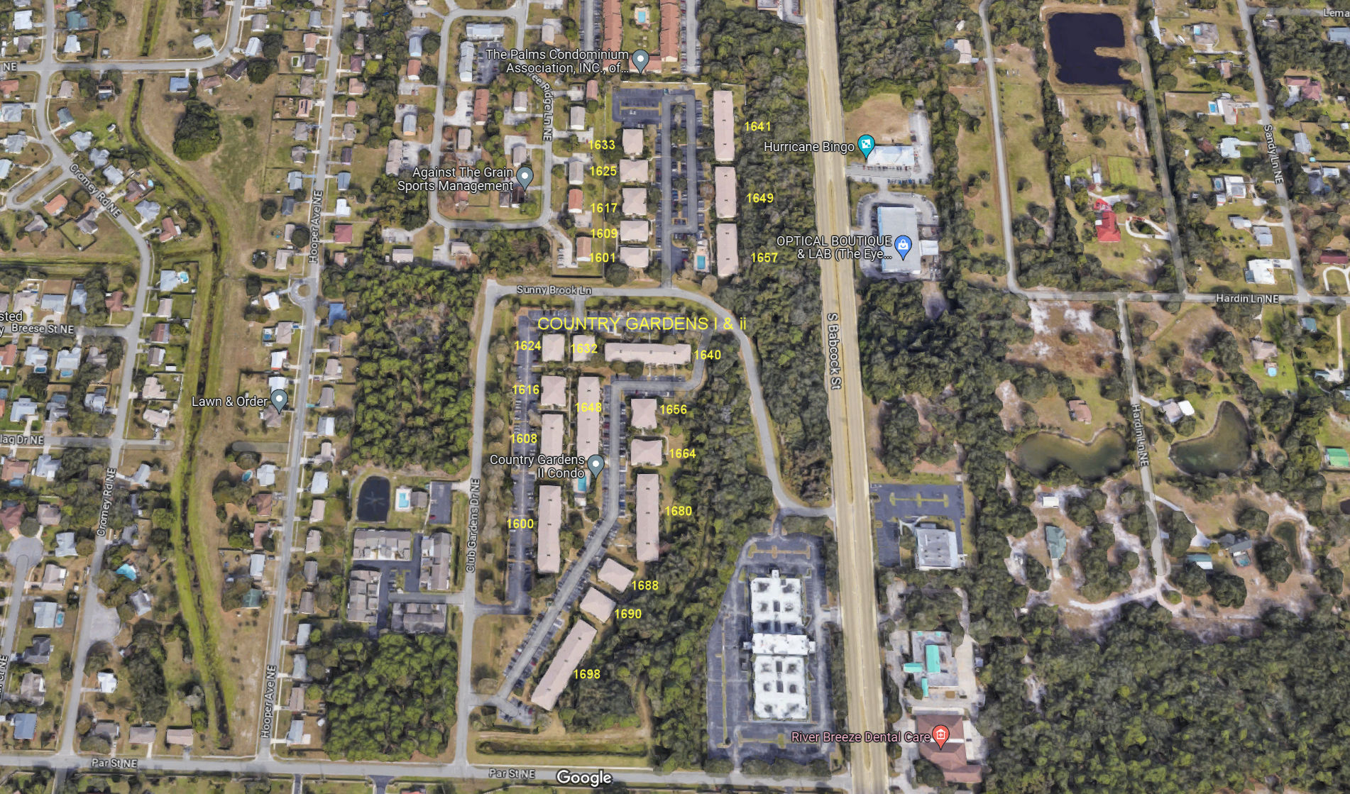 Aerial photo of Country Gardens I & II