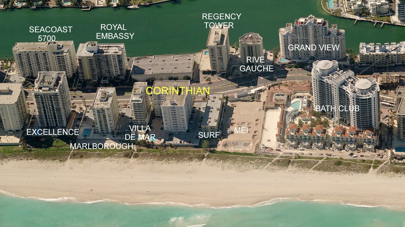 Aerial photo of Corinthian