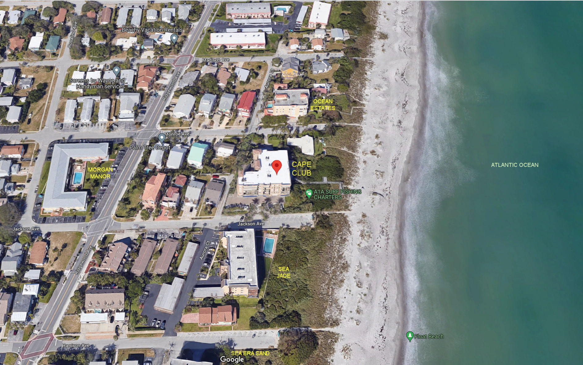 Aerial photo of Cape Club