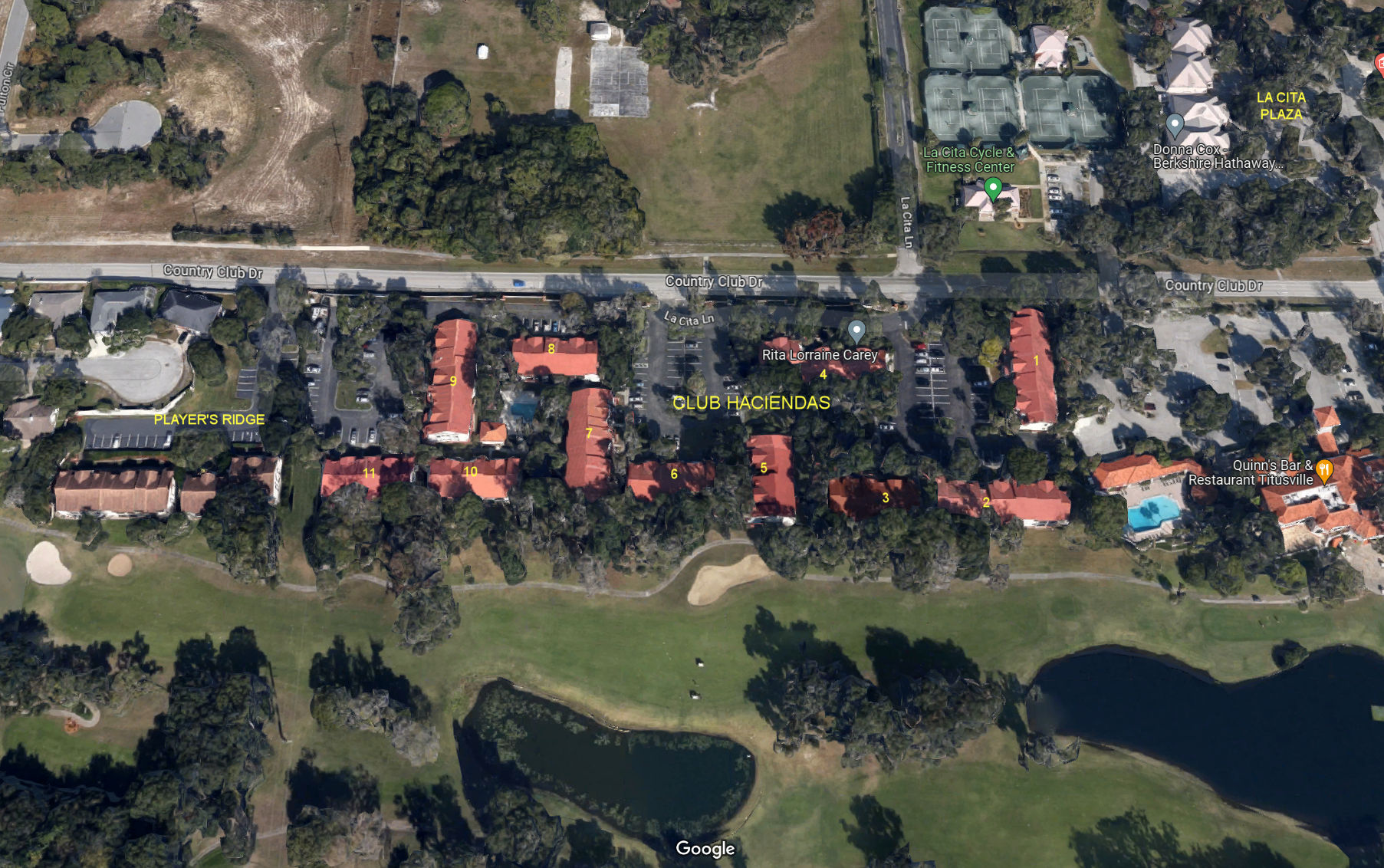 Aerial photo of Club Haciendas