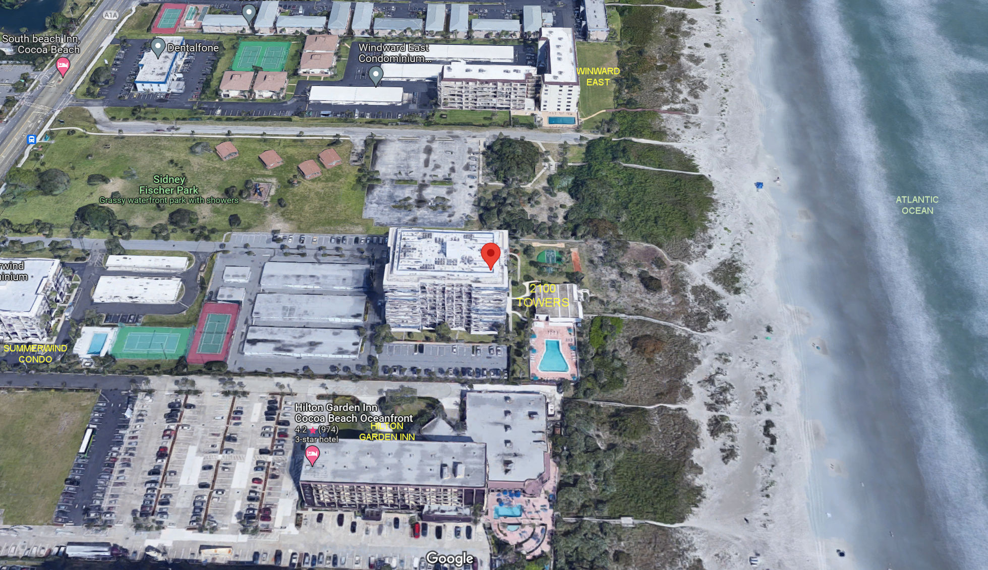 Aerial photo of 2100 Towers