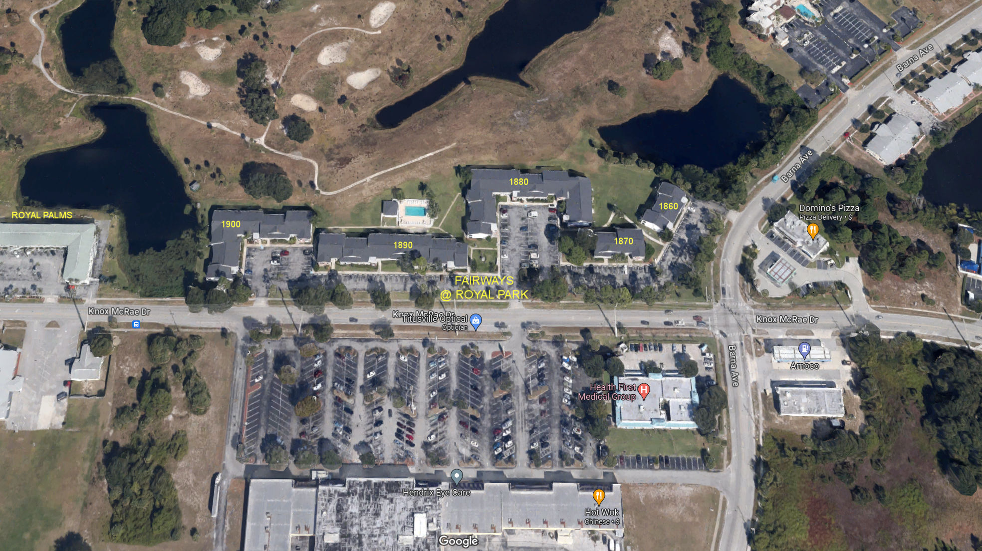 Aerial photo of Fairways at Royal Park