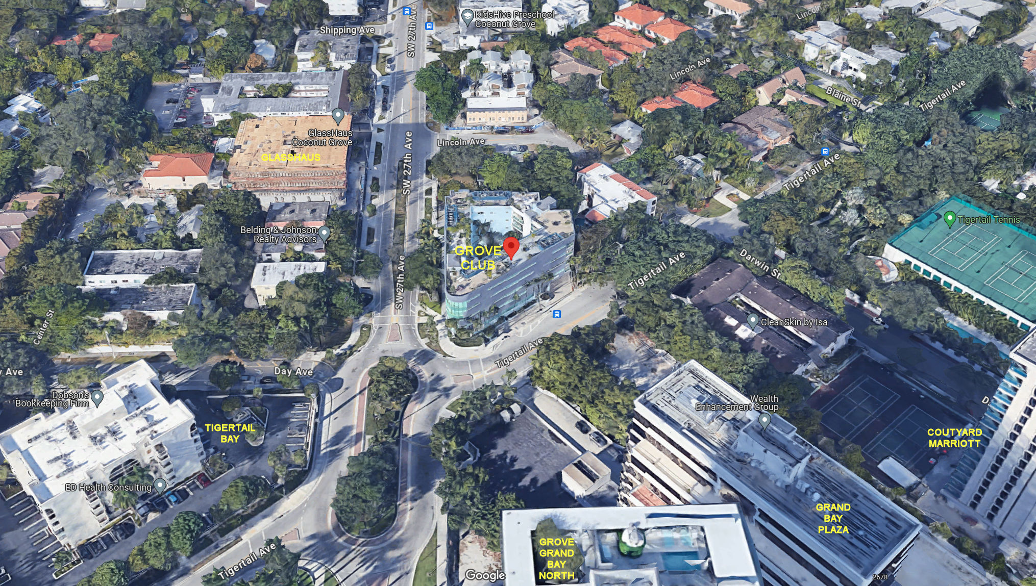 Aerial photo of Grove Club (The)