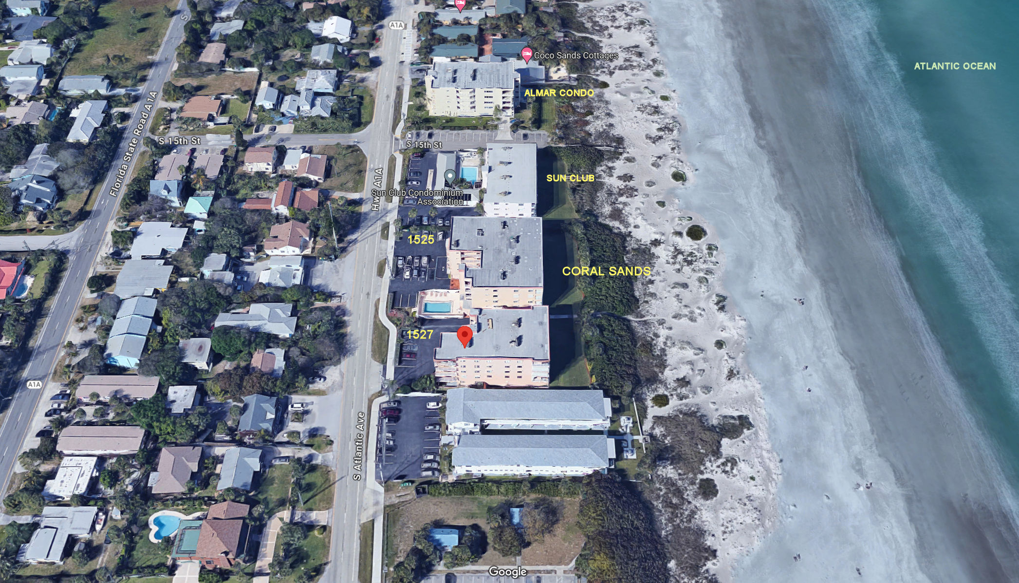 Aerial photo of Coral Sands