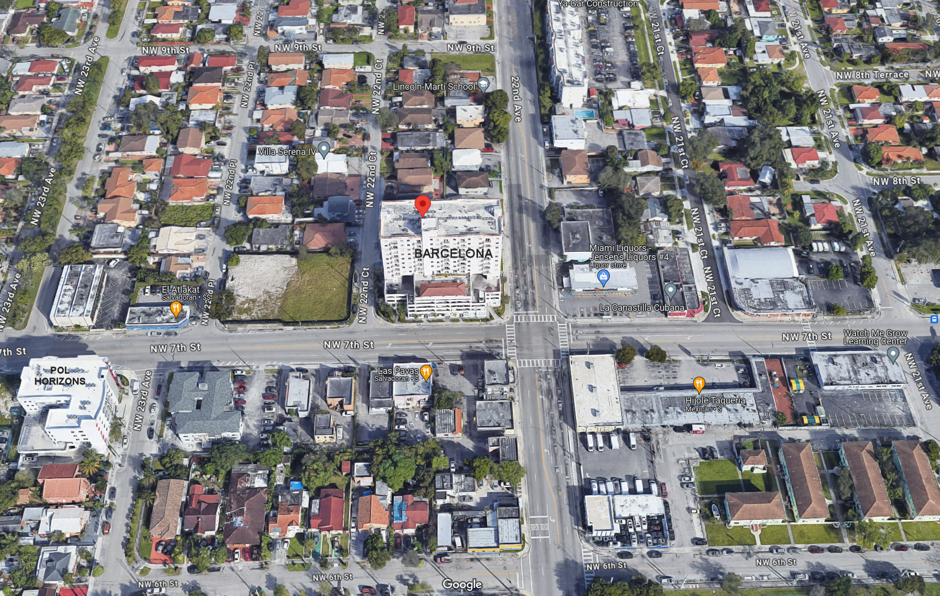 Aerial photo of Barcelona