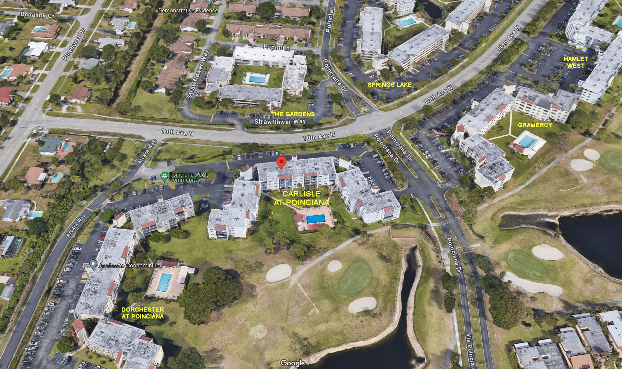 Aerial photo of Carlisle at Poinciana