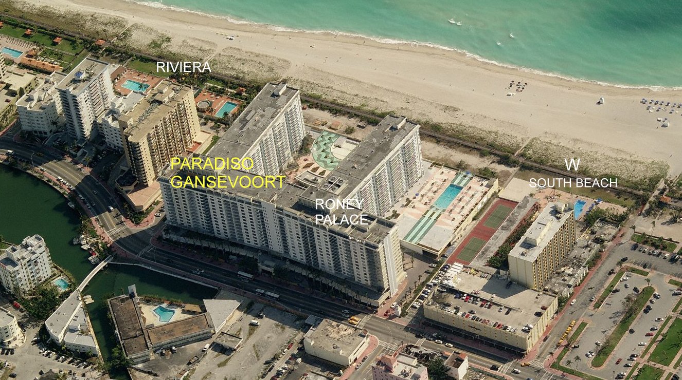 Aerial photo of Paradiso Gansevoort