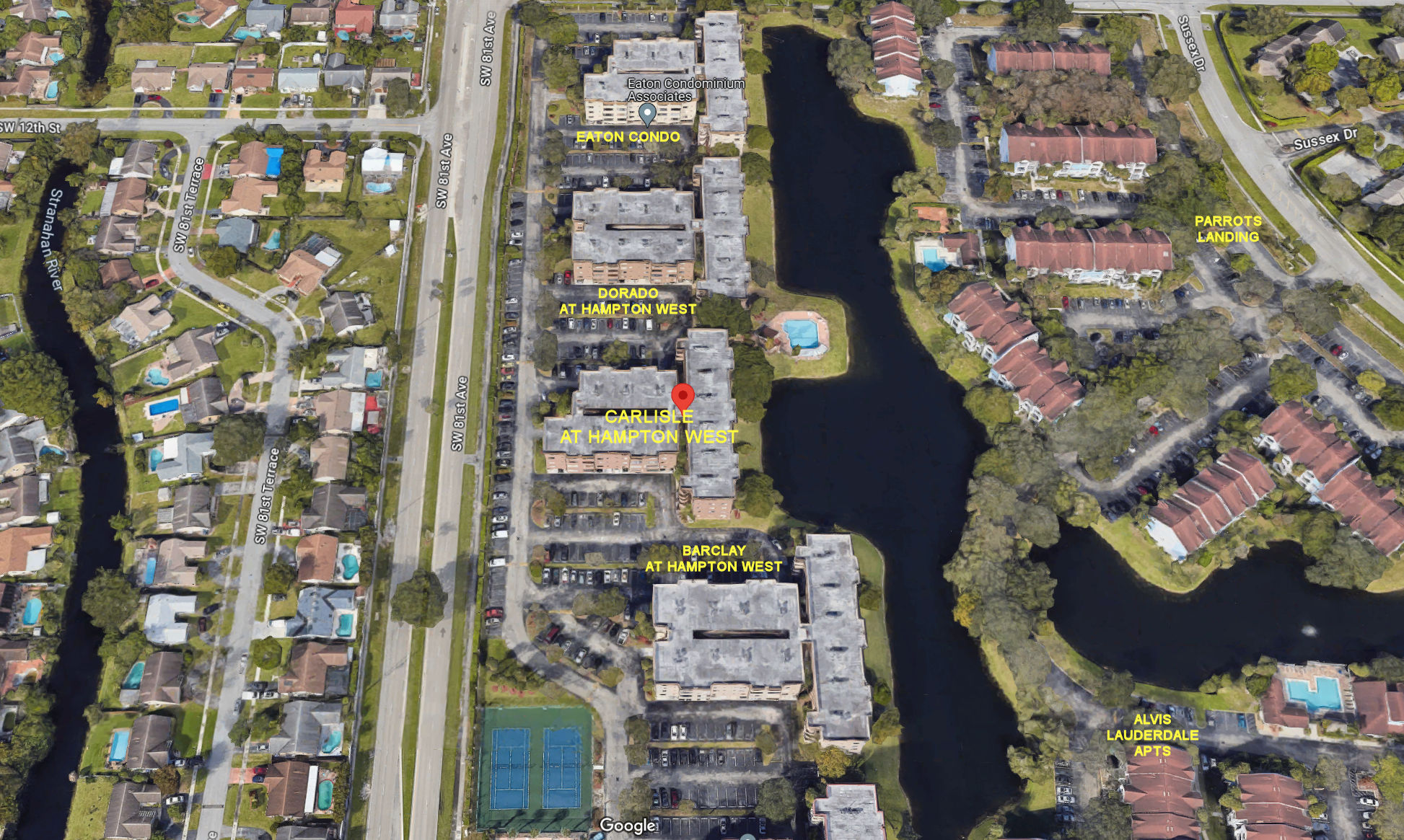 Aerial photo of Carlisle at Hampton West