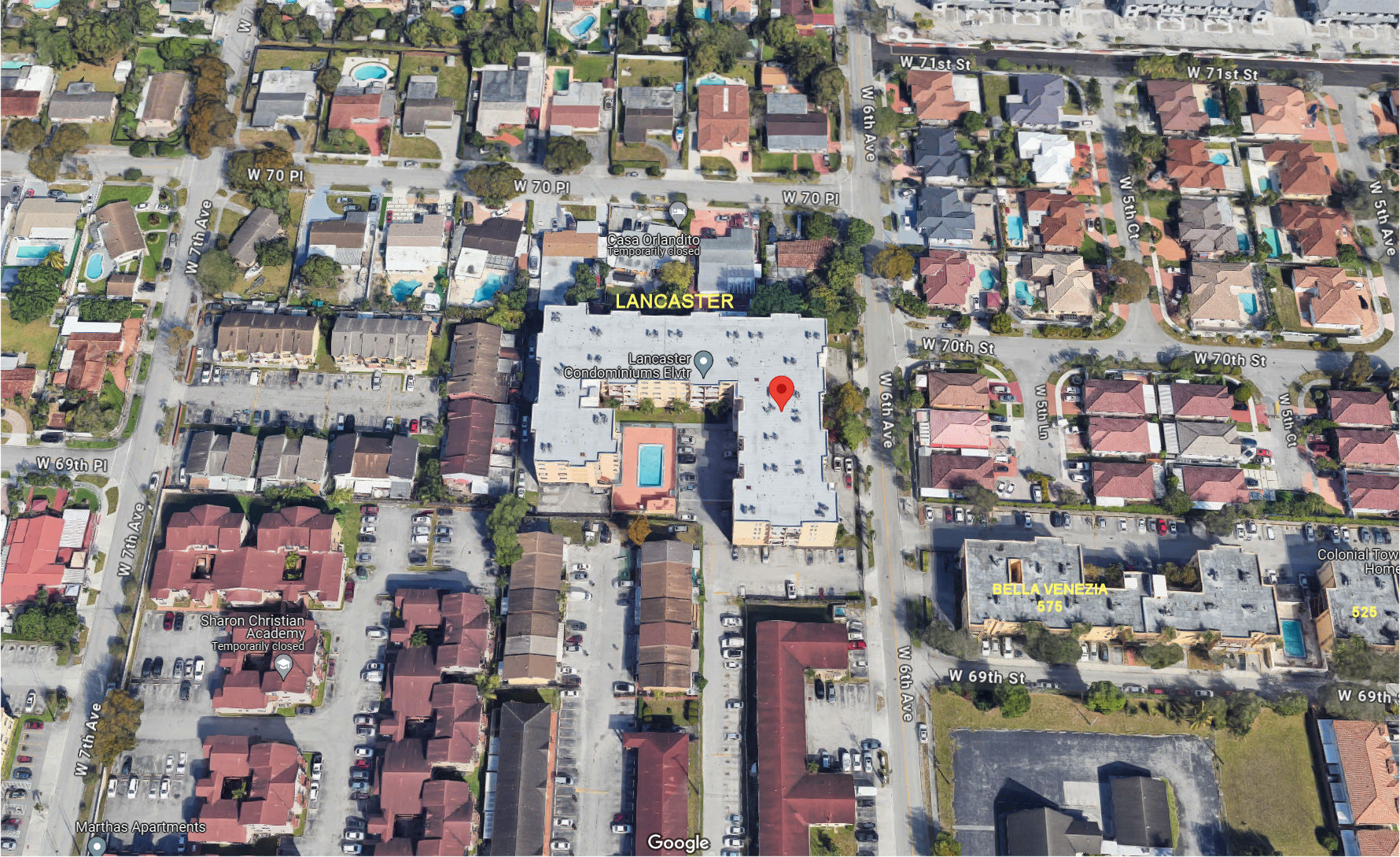 Aerial photo of Lancaster