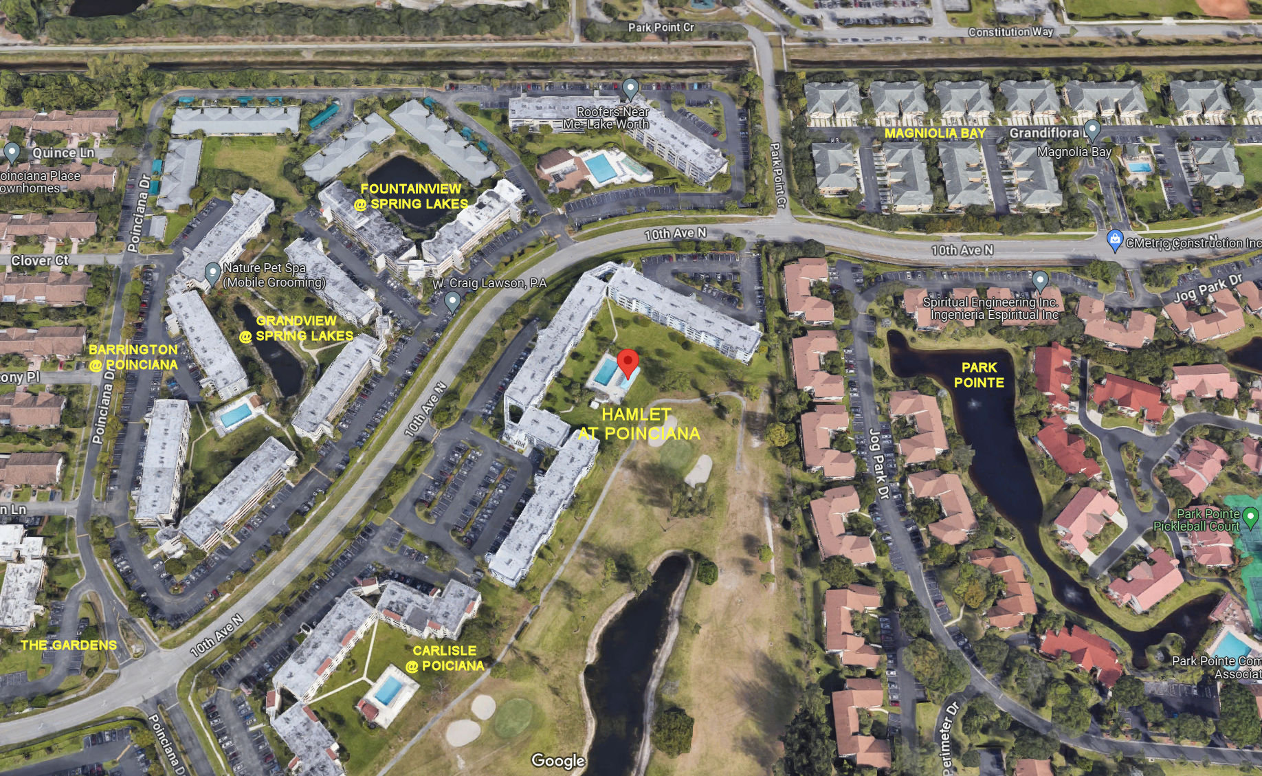 Aerial photo of Hamlet at Poinciana