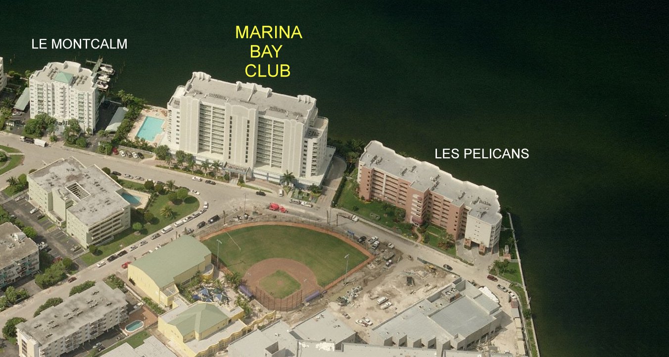Aerial photo of Marina Bay Club