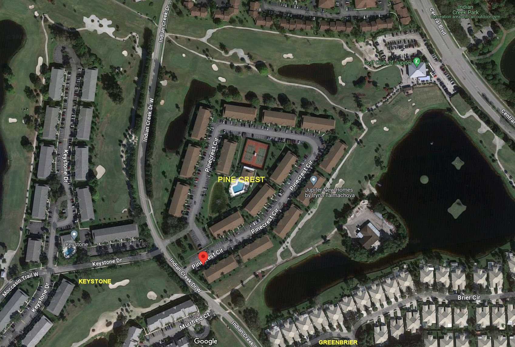 Aerial photo of Pine Crest