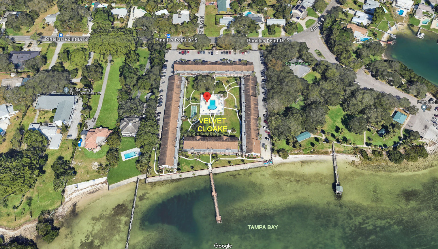 Aerial photo of Velvet Cloake