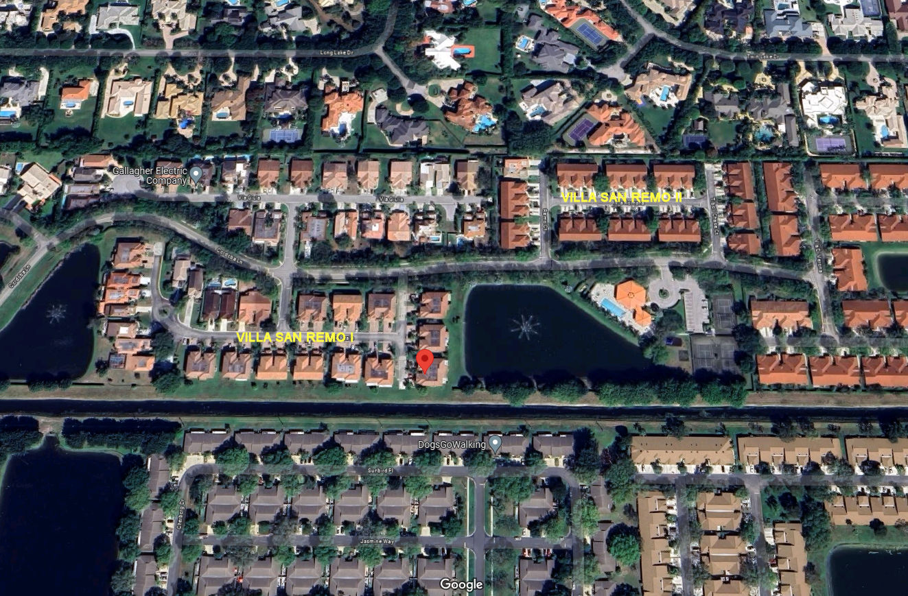 Aerial photo of Villa San Remo