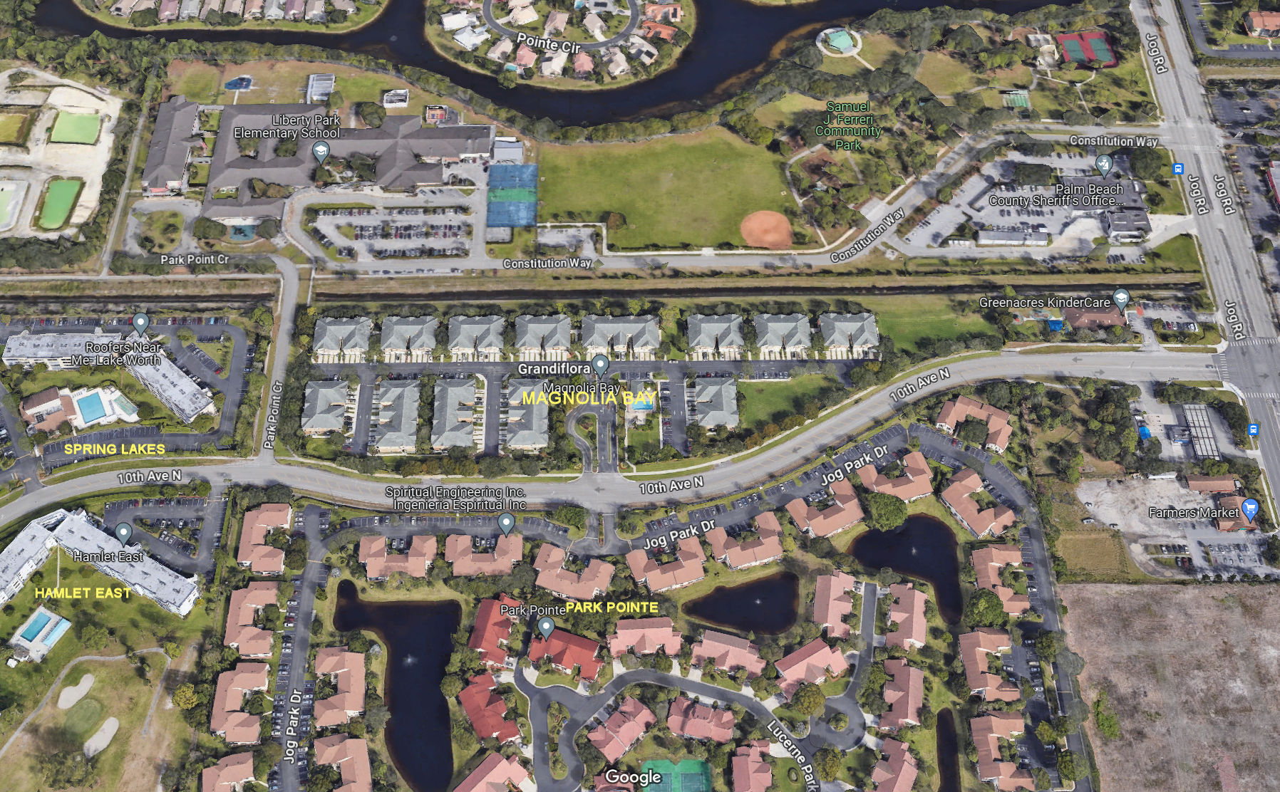 Aerial photo of Magnolia Bay