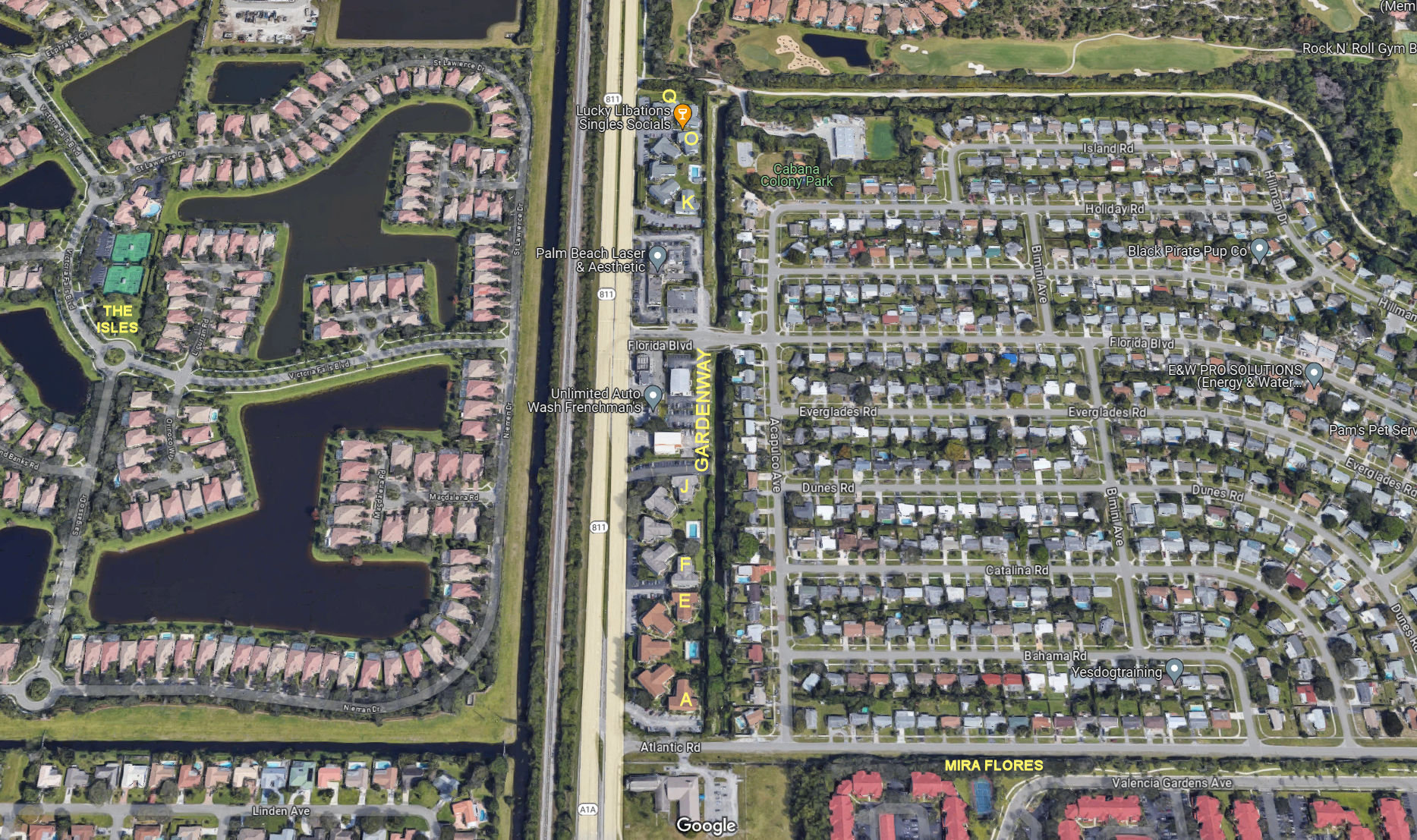 Aerial photo of Gardenway