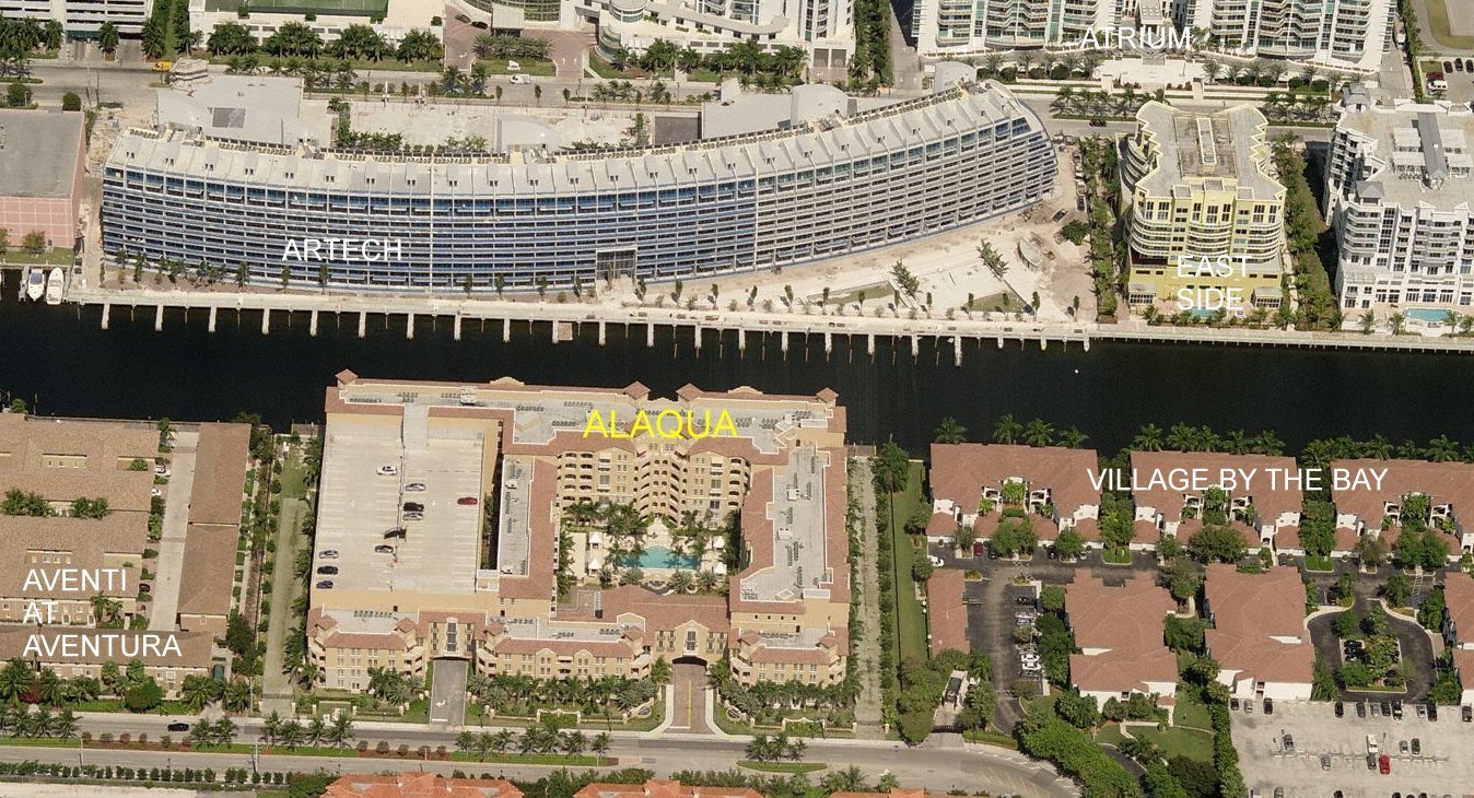Aerial photo of Alaqua at Aventura
