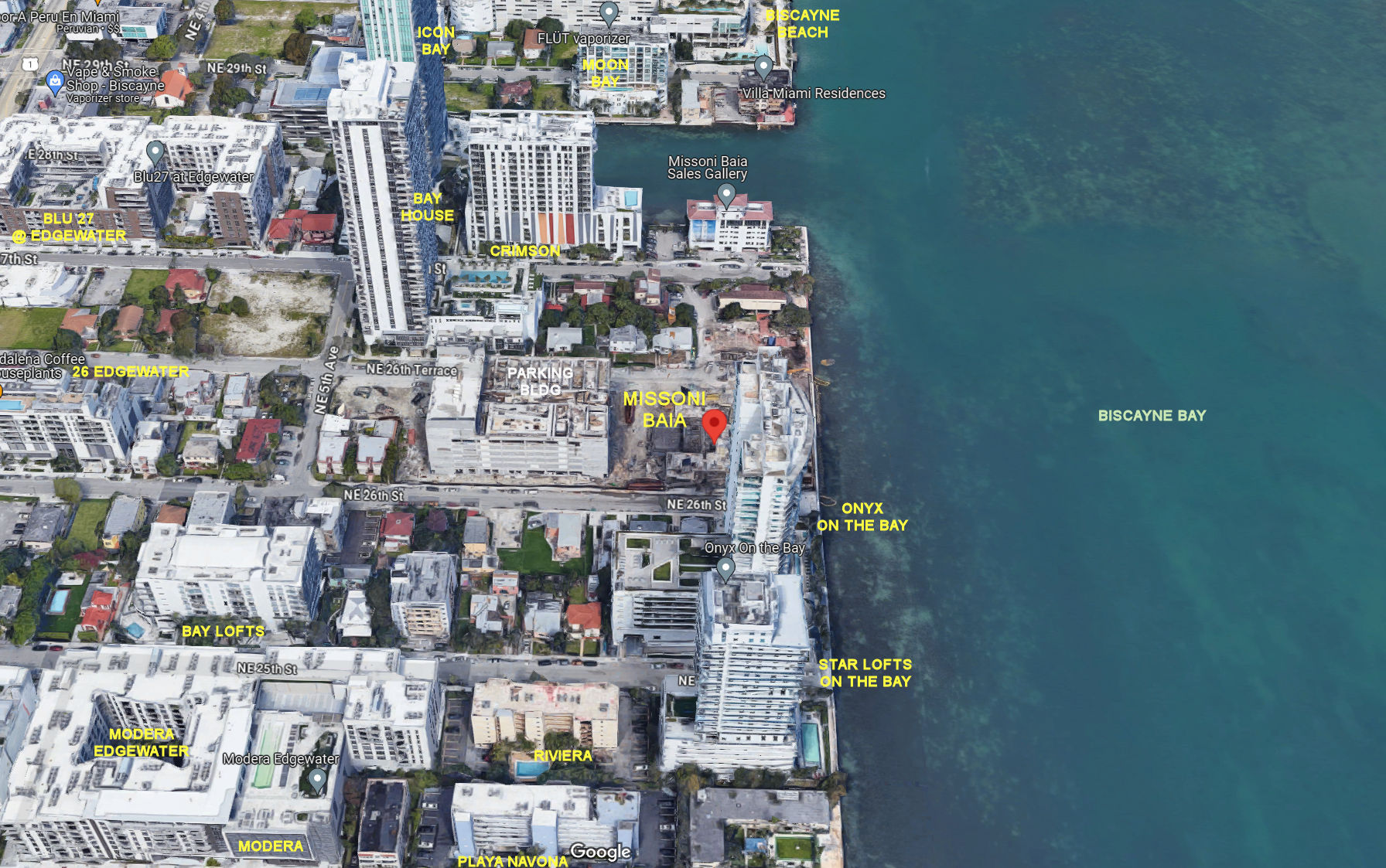 Aerial photo of Missoni Baia