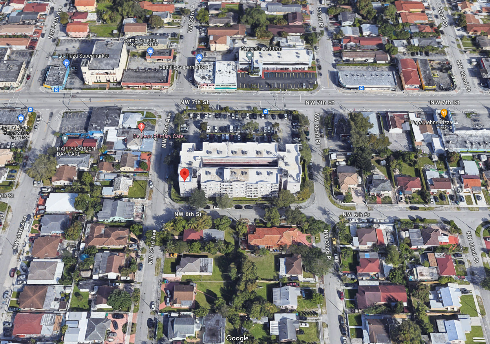 Aerial photo of Poinciana at Miami