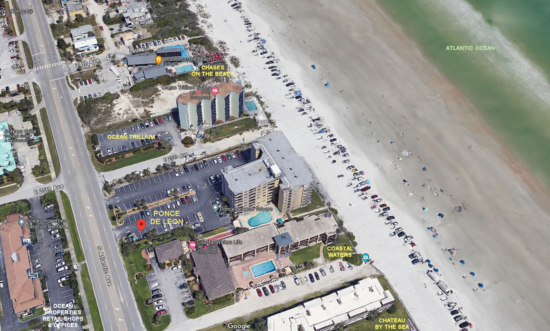 Aerial photo of Ponce de Leon Towers