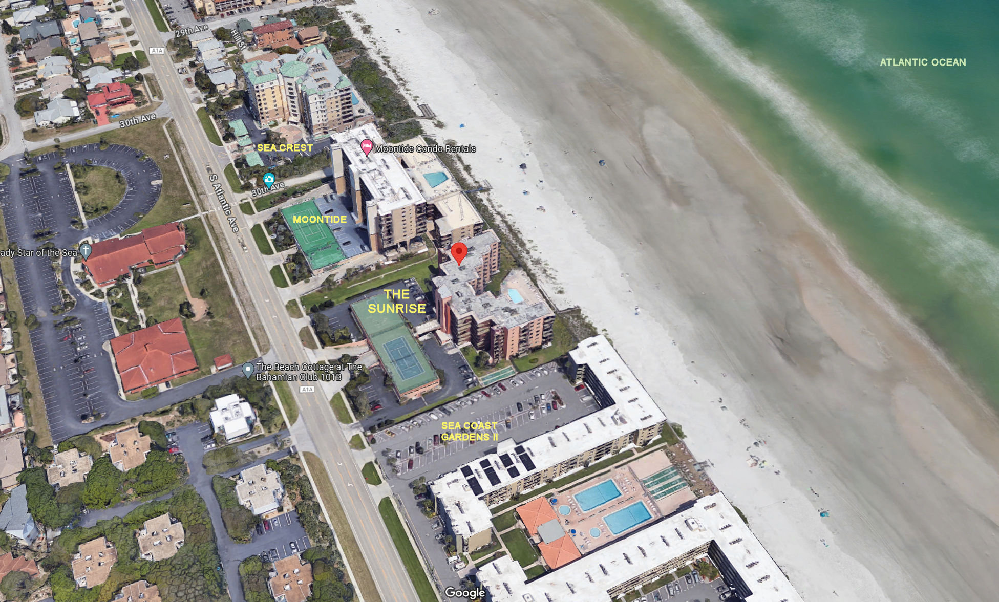 Aerial photo of Sunrise