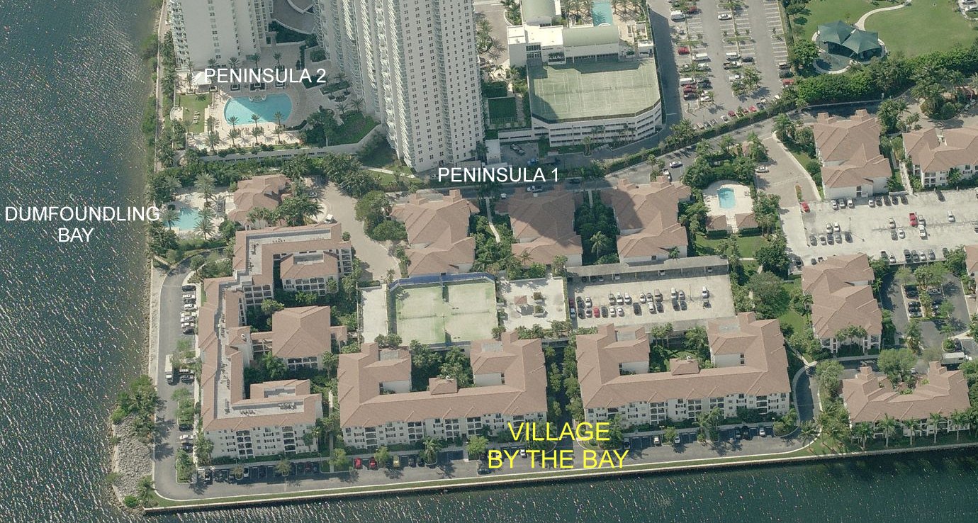 Aerial photo of Village by the Bay