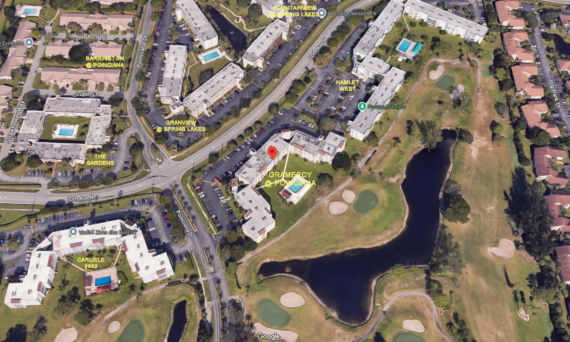 Aerial photo of Gramercy at Poinciana