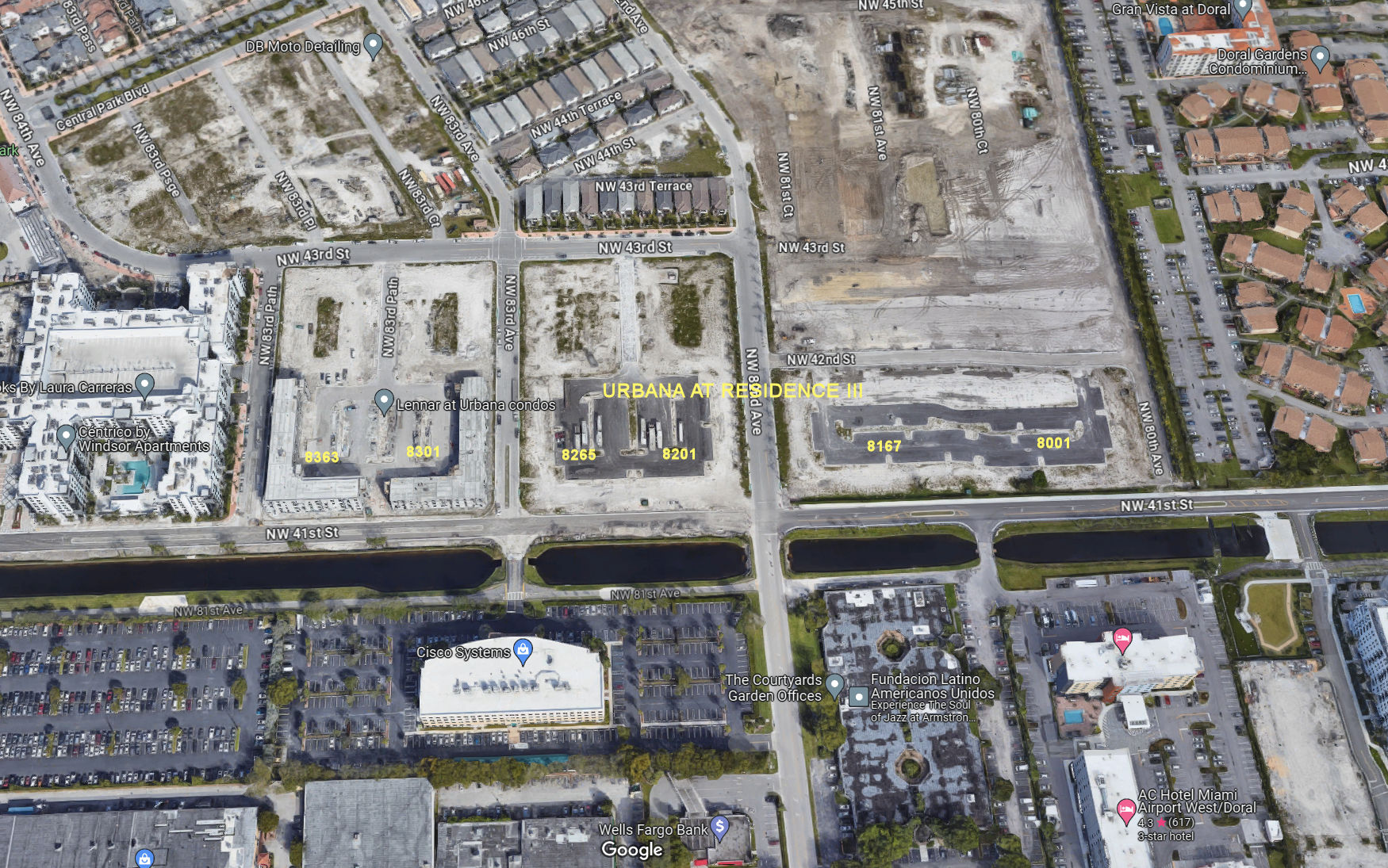 Aerial photo of Urbana at the Residences III